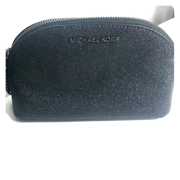 Michael Kors Handbags - Michael Kors black glitter makeup bag